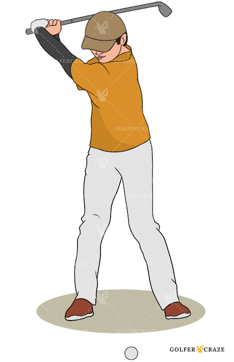 This illustrates how you should put backswing