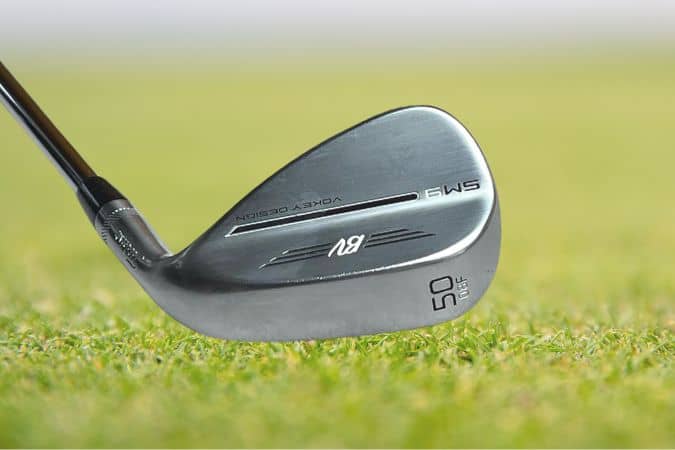 Close up look of the Titleist Vokey SM9 Wedge