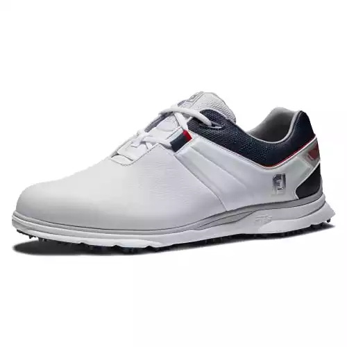 FootJoy Men's Pro|SL Golf Shoe, White/Navy/Red
