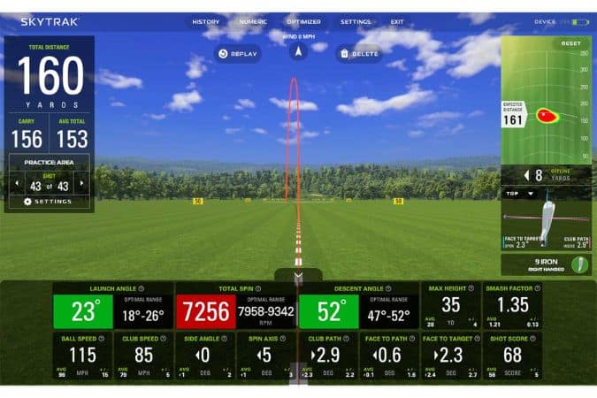 SkyTrak+ Golf Launch Monitor Practice Mode - 1