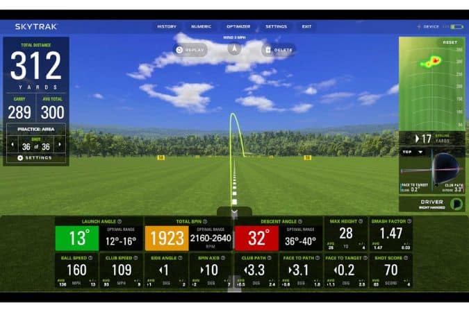 SkyTrak+ Golf Launch Monitor Practice Mode - 2