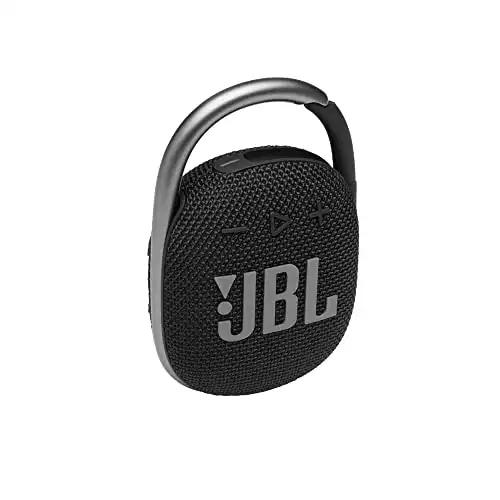 JBL Clip 4: Portable Speaker with Bluetooth - Black