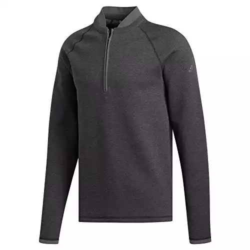 Adidas Golf Men's Club Sweater, Black Heather, Small
