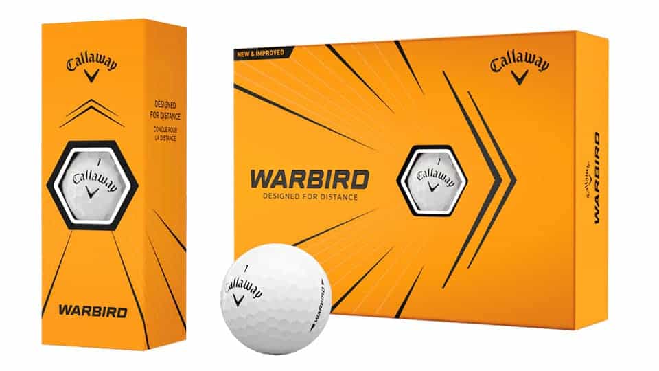 Two packs of Callaway warbird golf balls