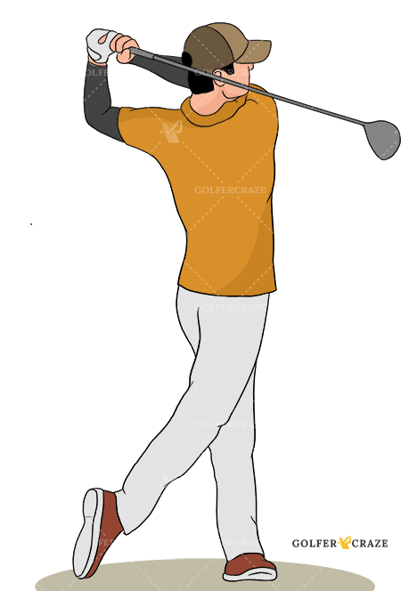 This illustrates that you should observe your final stroke till the ball lands. 